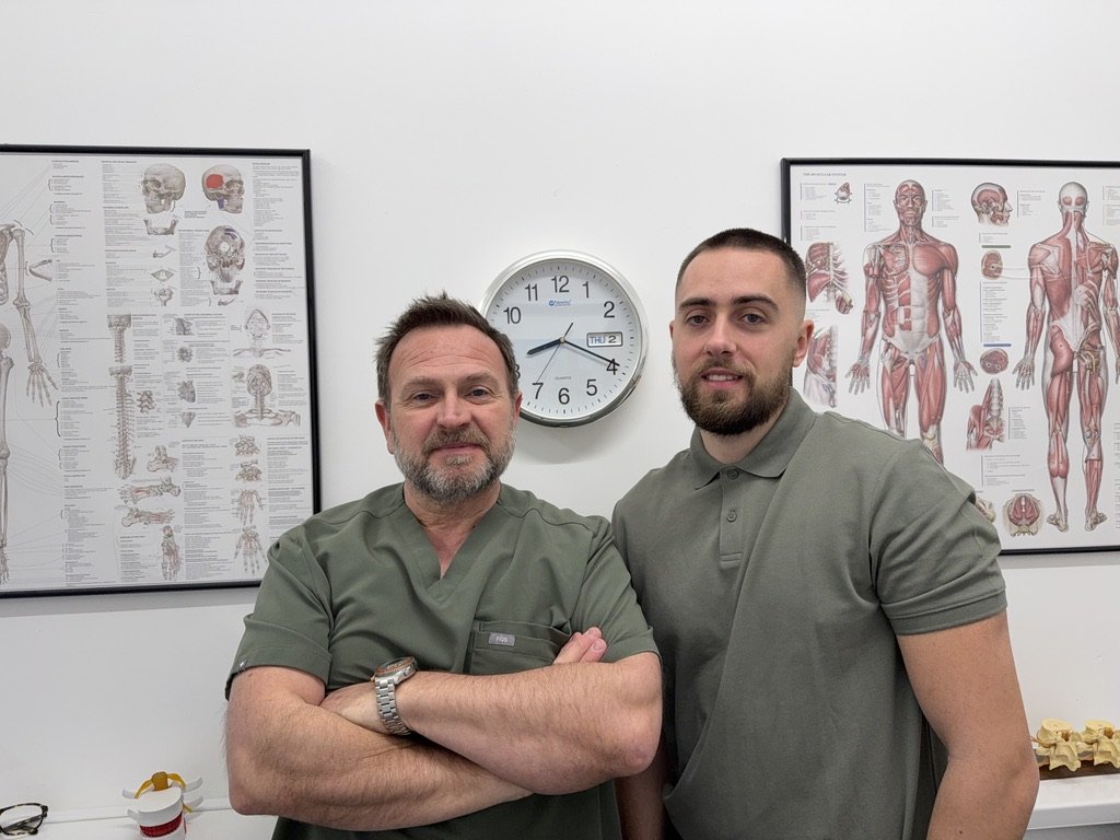 David Feherty and Reece Jones, Osteopath Blackpool